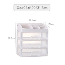 Load image into Gallery viewer, Makeup Organizer Drawers Plastic Cosmetic Storage Box Jewelry Container Make Up Case Makeup Brush Holder Organizers H1187
