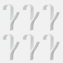 Load image into Gallery viewer, High Quality Hanger For Heated Towel Radiator Rail Clothes Hanger Bath Hook Holder Percha Plegable Scarf Hanger white 6pcs
